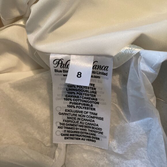 Paloma Blanca #4892 Classic Deep-V Low Back Wedding Dress WITH POCKETS - Picture 8 of 9